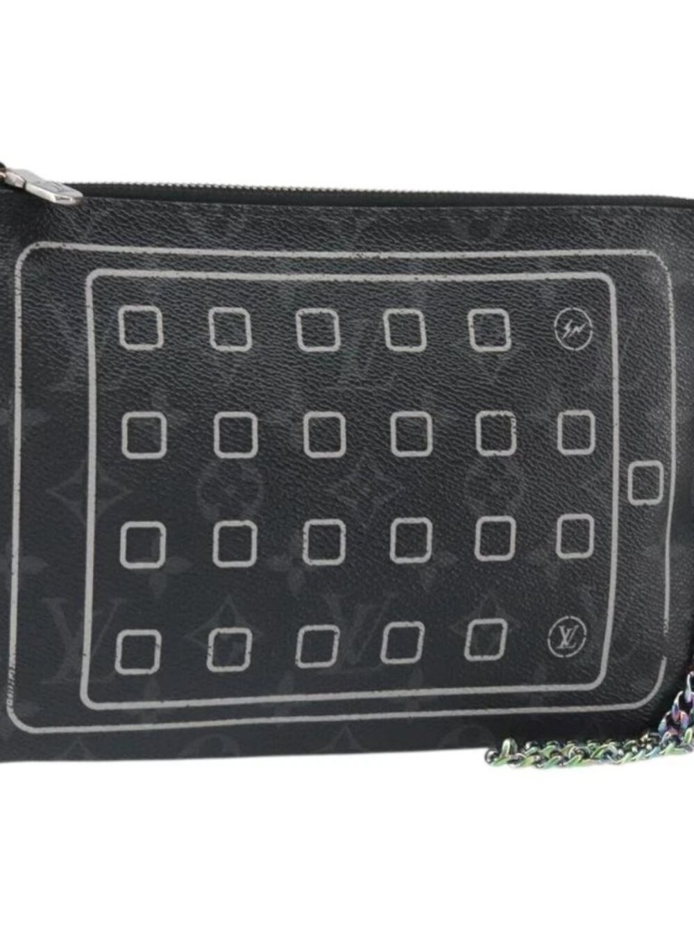 LOUIS VUITTON Monogram Eclipse Fragment iPhone Case M64449 LV Auth 159835